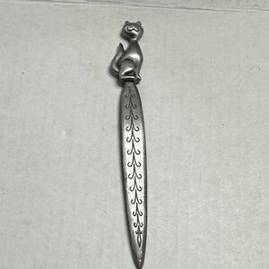 Silver Cat Letter Opener